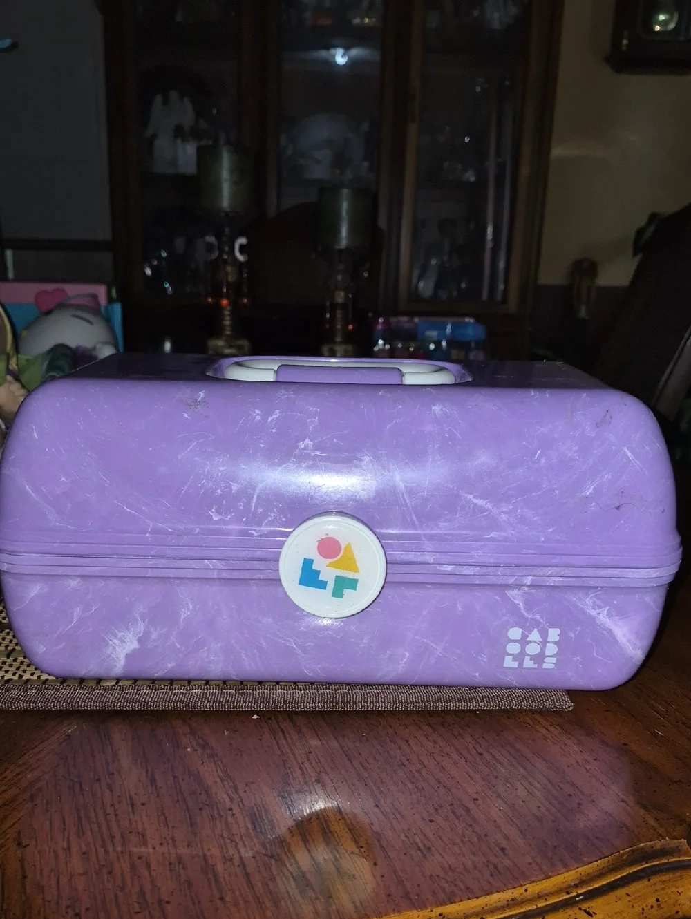 Rare Purple Marble On The Go Girl Classic Cosmetic Case